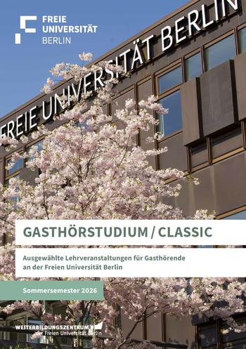 Programm des Gasthörstudium CLASSIC
