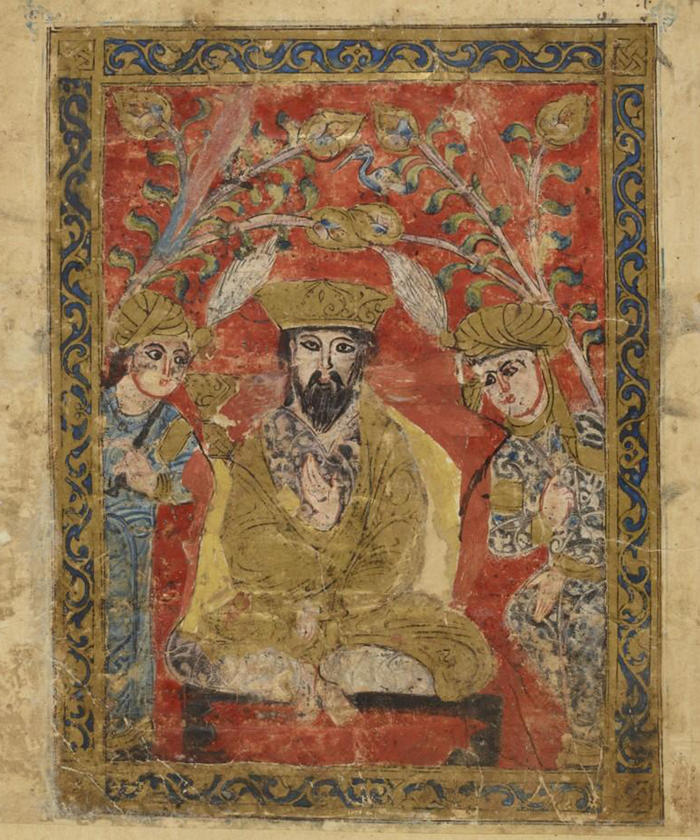 Auszug eines Manuskripts des Fabelwerks "Kalila und Dimna", das etwa 750 n. Chr. aus dem Mittelpersischen ins Arabische übersetzt wurde