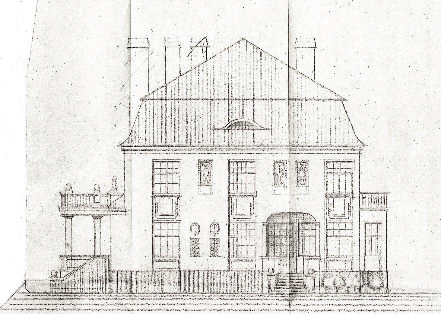 Historische Planzeichnung